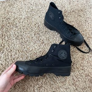 Converse Womens Chuck Taylor All Star Lugged High Top Sneaker-Black